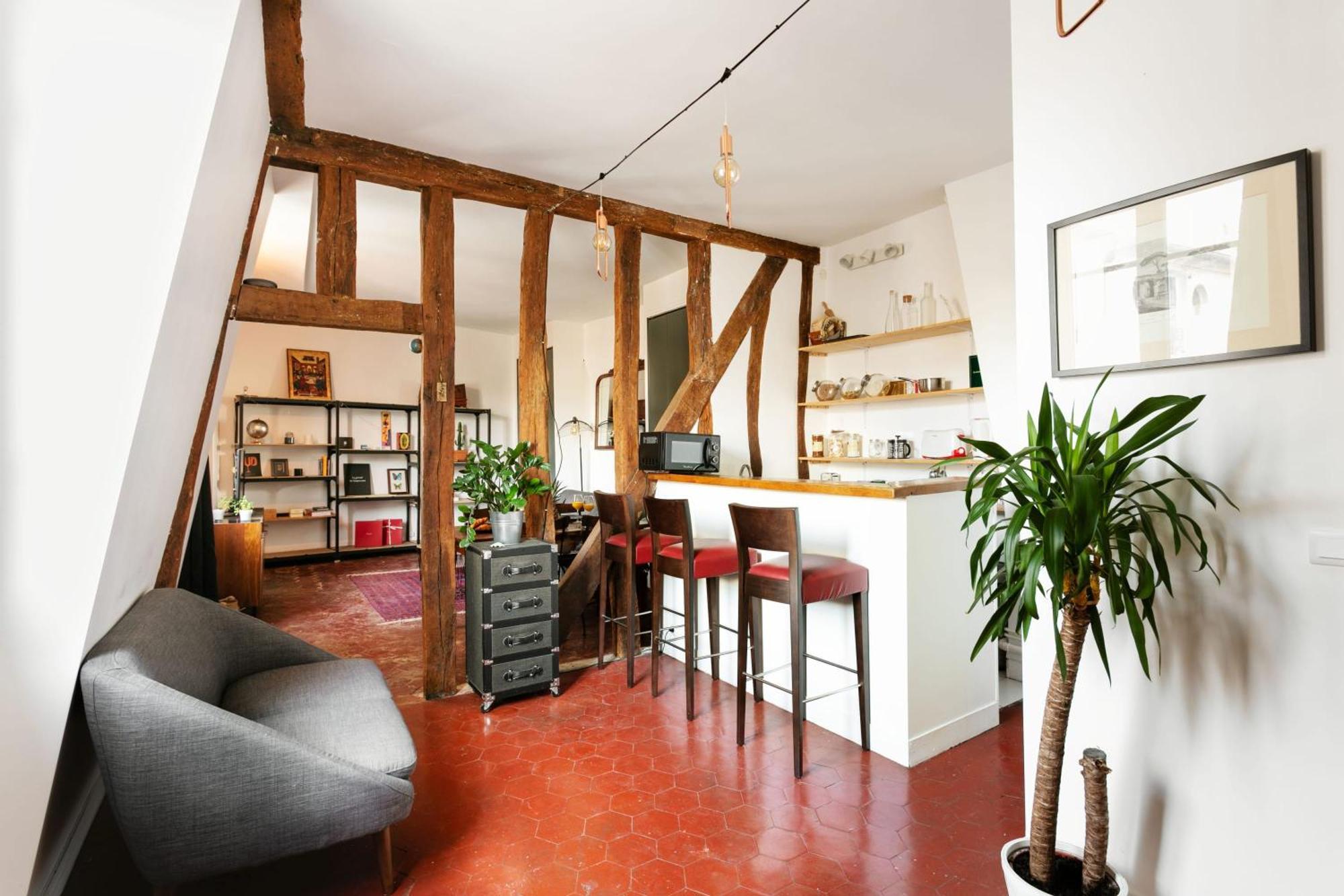 Appartement Central Paris 1Br Cozy Extérieur photo