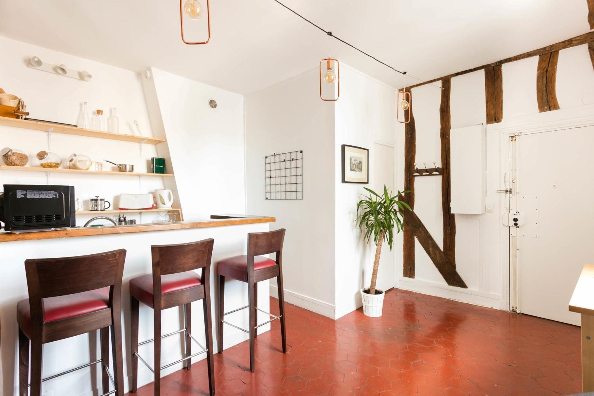 Appartement Central Paris 1Br Cozy Extérieur photo