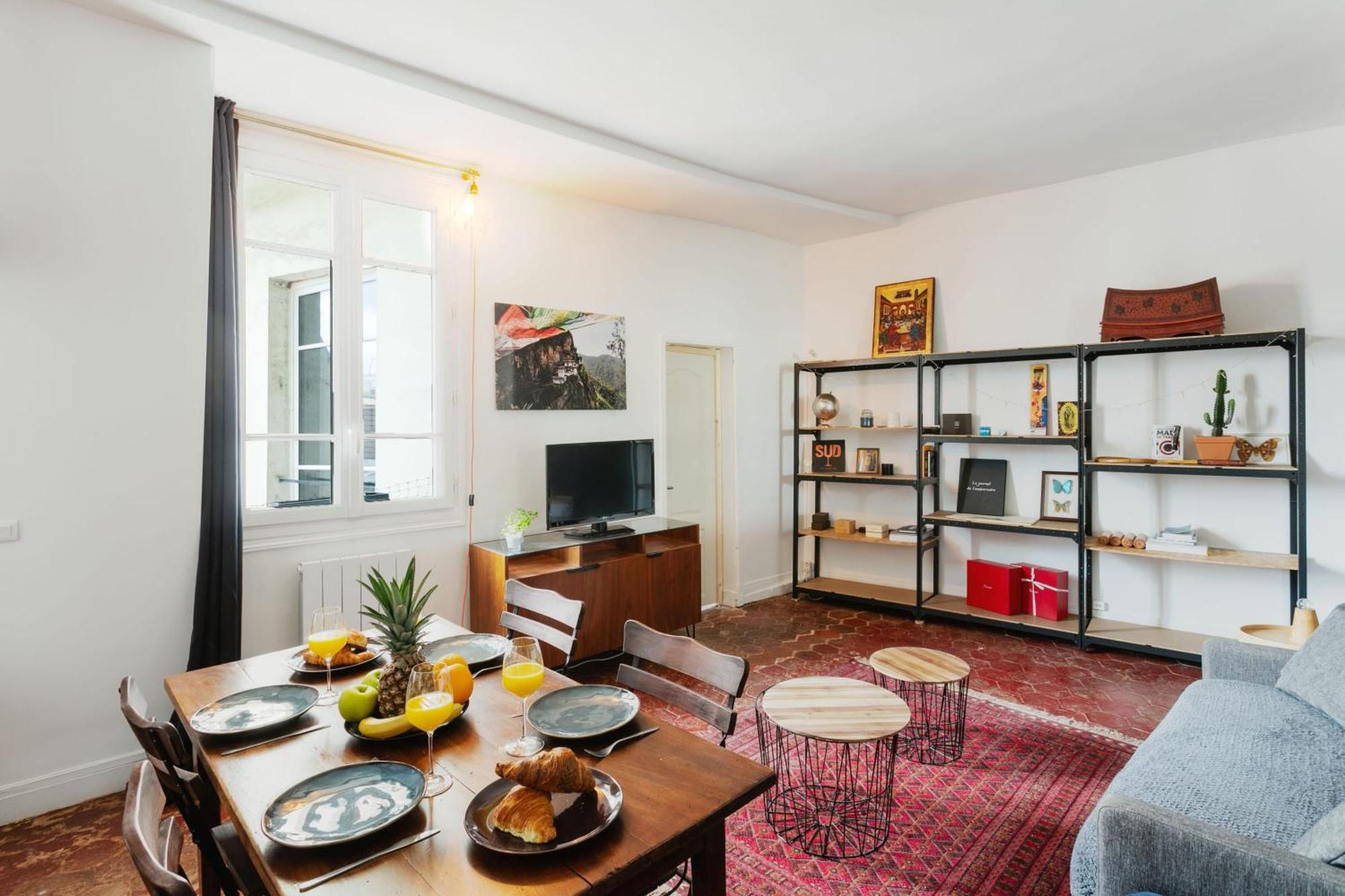 Appartement Central Paris 1Br Cozy Extérieur photo